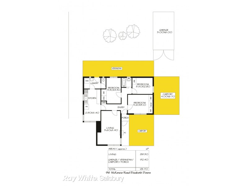 96 McKenzie Road, Elizabeth Downs SA 5113 Floorplan