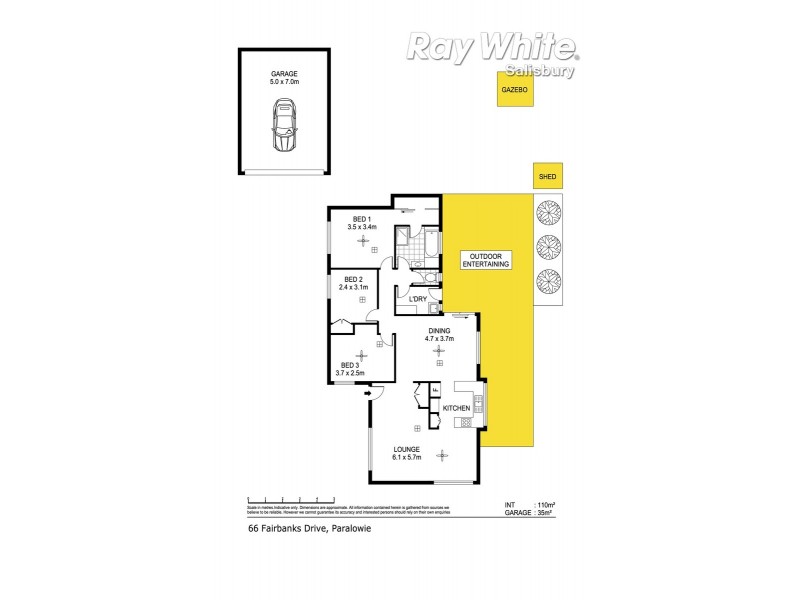66 Fairbanks Drive, Paralowie SA 5108 Floorplan