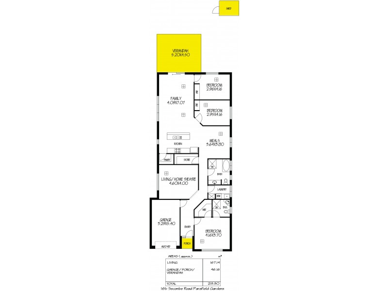 16B Secomb Avenue, Parafield Gardens SA 5107 Floorplan