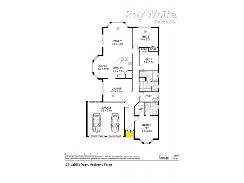 35 Lafitte Way, Andrews Farm SA 5114 Floorplan
