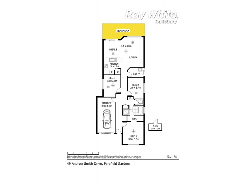 49 Andrew Smith Drive, Parafield Gardens SA 5107 Floorplan