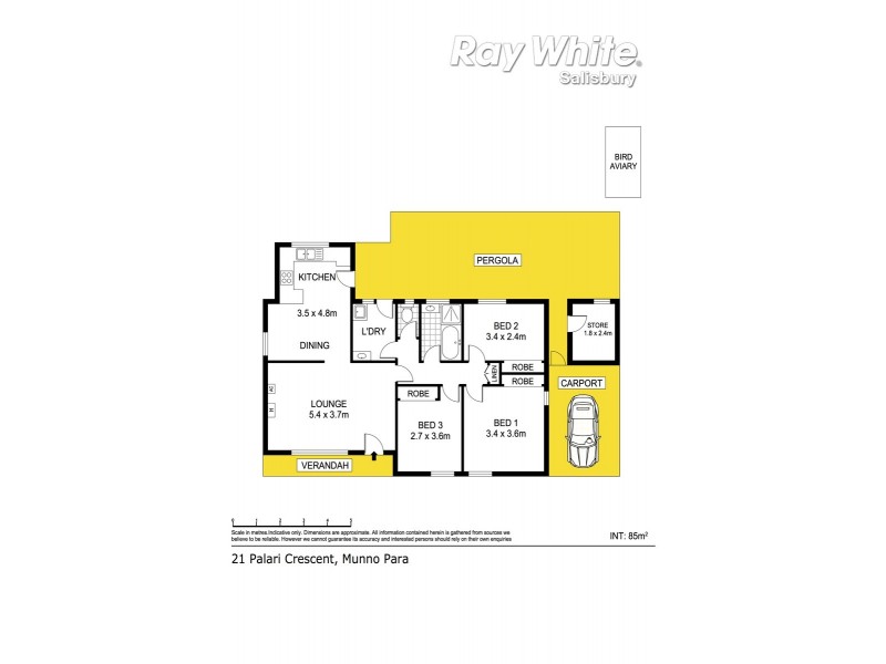 21 Palari Crescent, Munno Para SA 5115 Floorplan