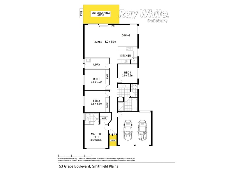 53 Grace Boulevard, Smithfield Plains SA 5114 Floorplan