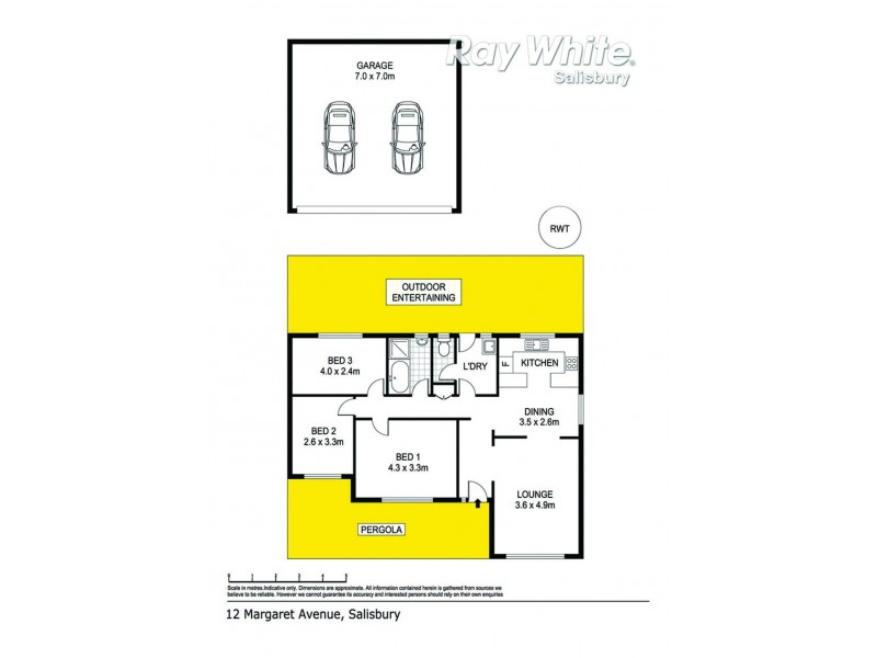 12 Margaret Avenue, Salisbury SA 5108 Floorplan