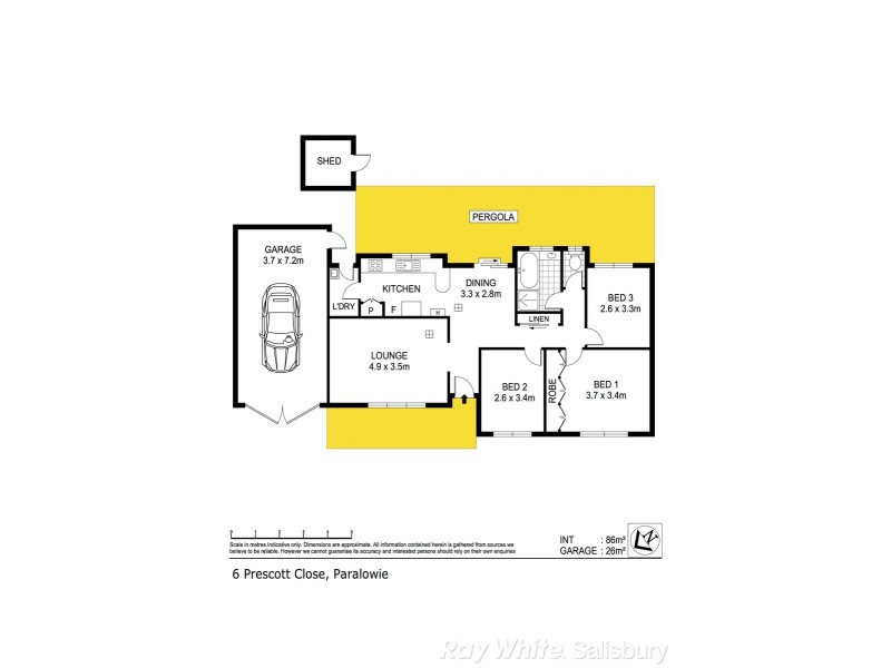 6 Prescott Close, Paralowie SA 5108 Floorplan