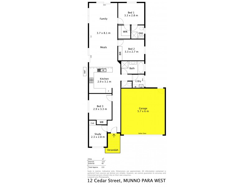 12 Cedar Street, Munno Para West SA 5115 Floorplan