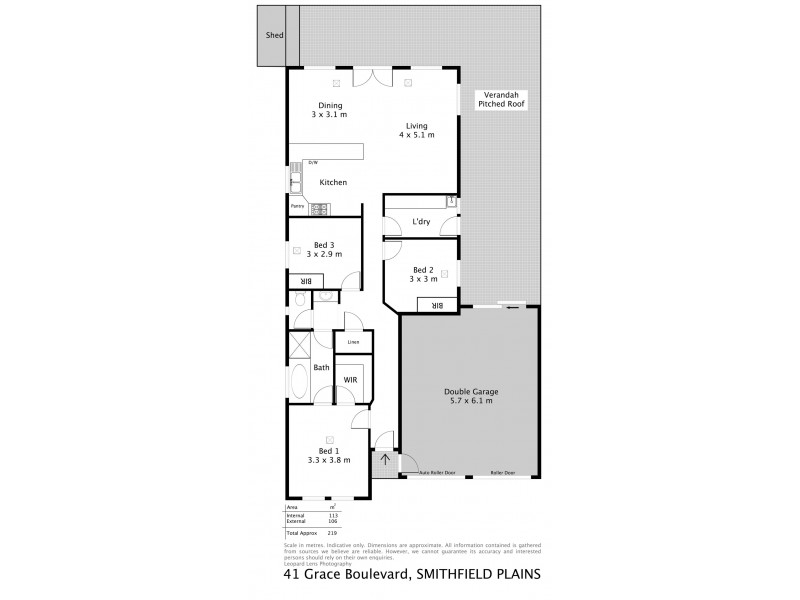 41 Grace Boulevard, Smithfield Plains SA 5114 Floorplan