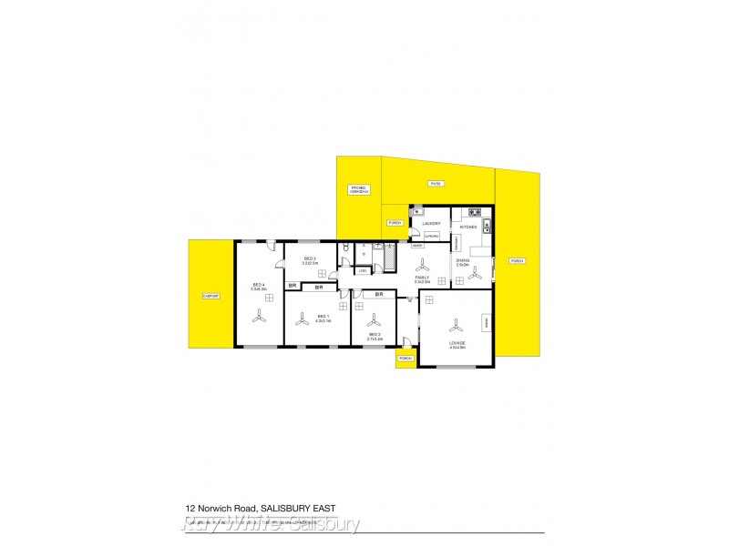 12 Norwich Road, Salisbury East SA 5109 Floorplan