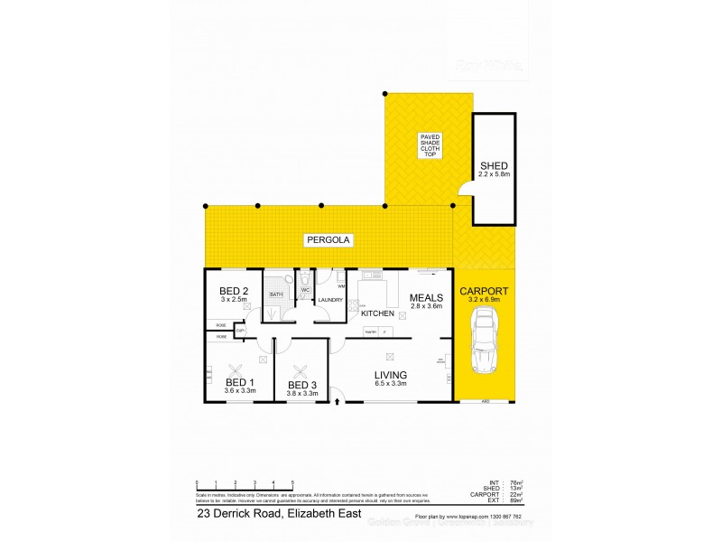 23 Derrick Road, Elizabeth East SA 5112 Floorplan