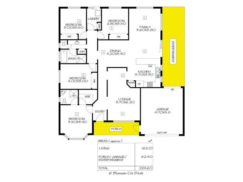6 Blossom Court, Direk SA 5110 Floorplan