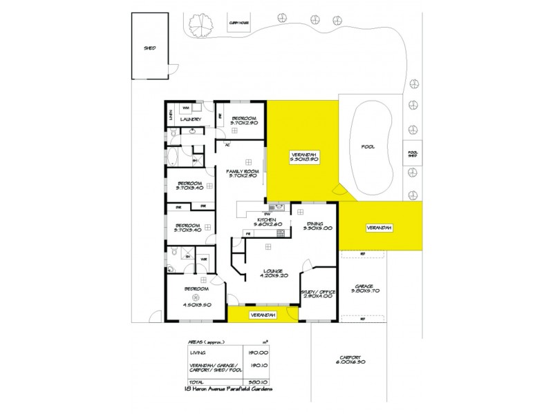 18 Heron Avenue, Parafield Gardens SA 5107 Floorplan