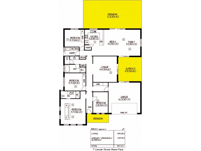 7 Carode Street, Munno Para SA 5115 Floorplan
