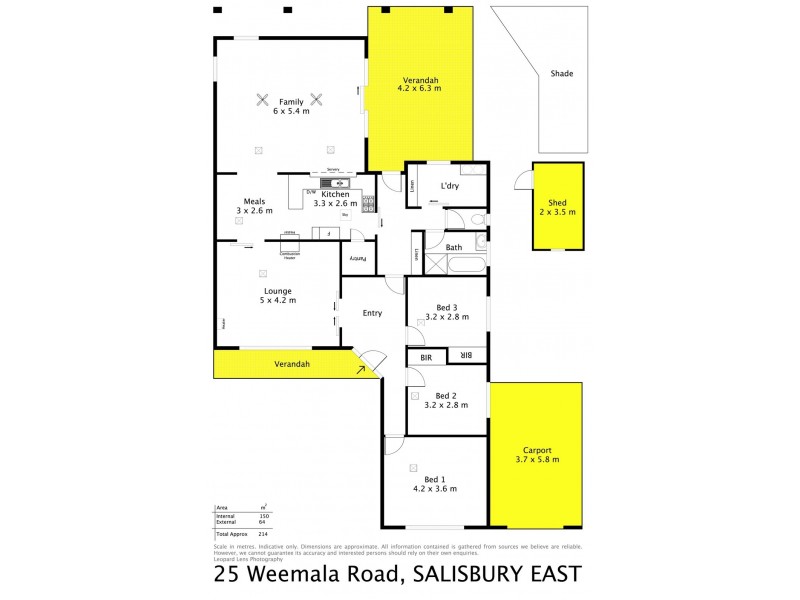 25 Weemala Road, Salisbury East SA 5109 Floorplan