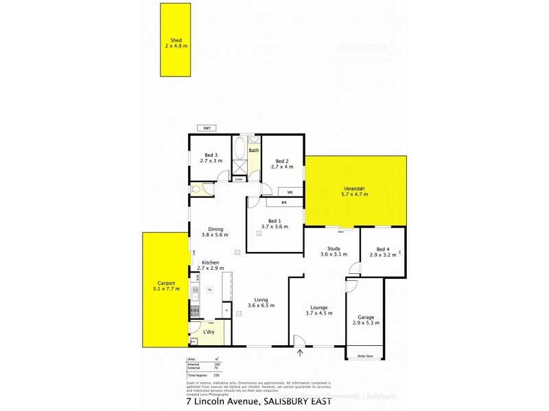 7 Lincoln Avenue, Salisbury East SA 5109 Floorplan
