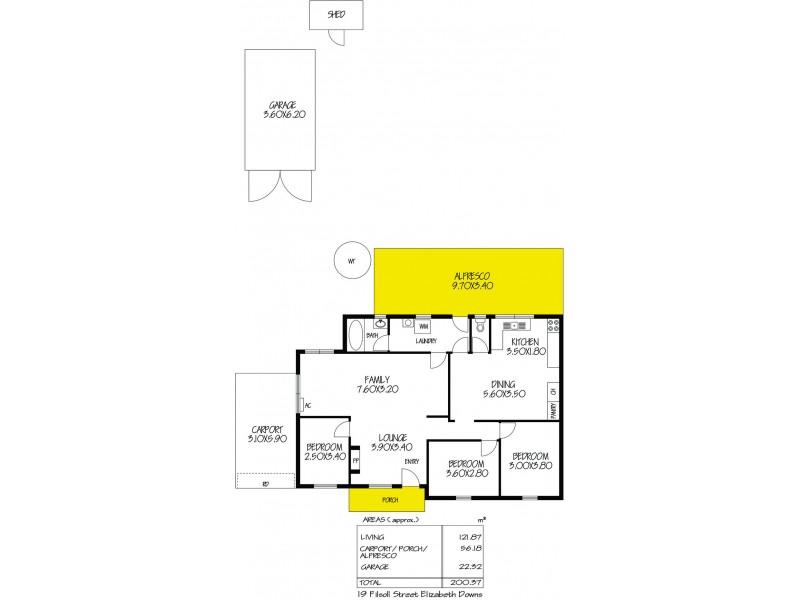 19 Filsoll Street, Elizabeth Downs SA 5113 Floorplan