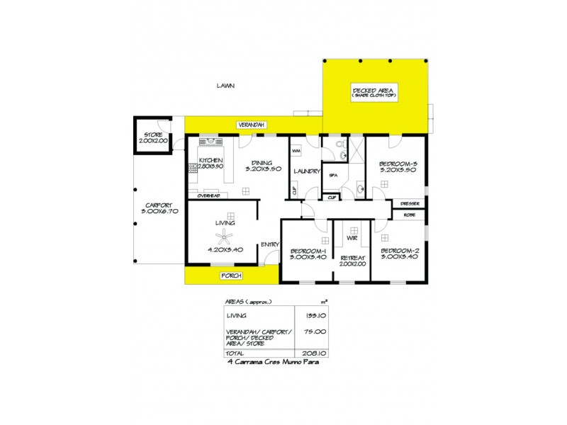 4 Carrama Crescent, Munno Para SA 5115 Floorplan