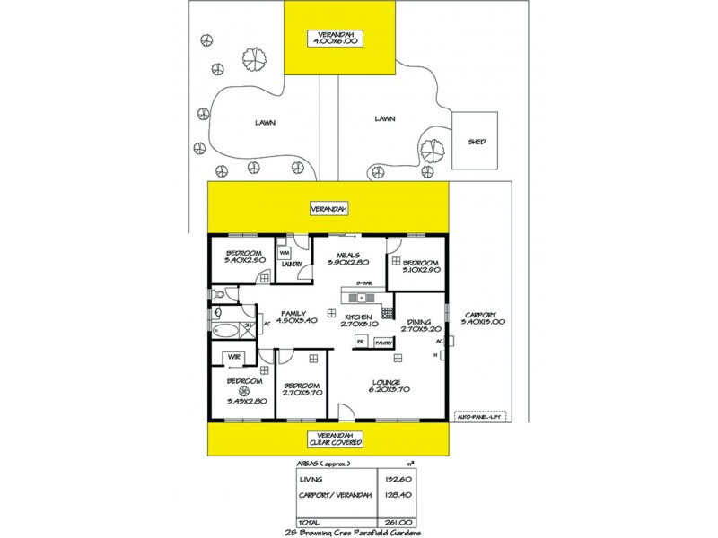 25 Browning Crescent, Parafield Gardens SA 5107 Floorplan
