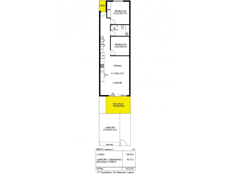 9 Templeton Street, Mawson Lakes SA 5095 Floorplan