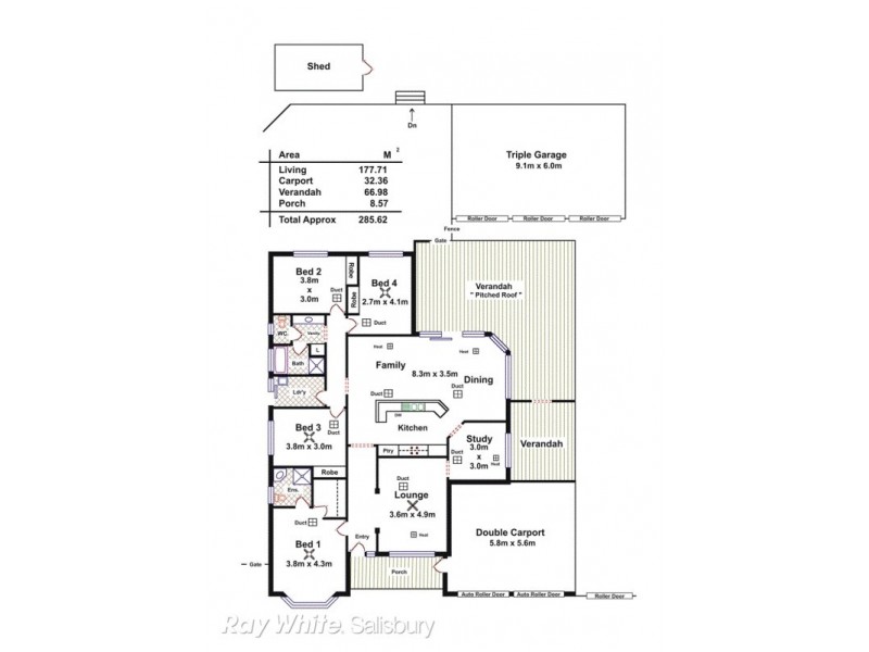 4 Chestnut Grove, Blakeview SA 5114 Floorplan