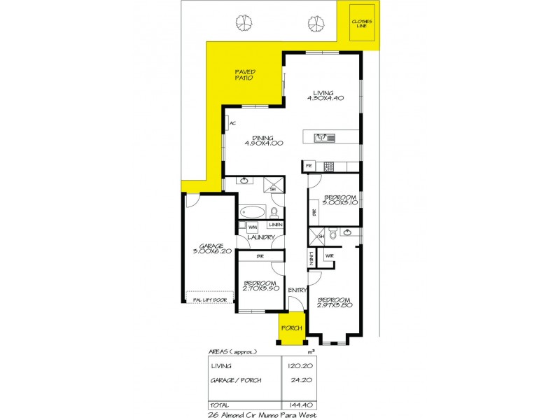 26 Almond Circuit, Munno Para West SA 5115 Floorplan