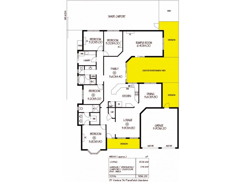13 Ventra Street, Parafield Gardens SA 5107 Floorplan