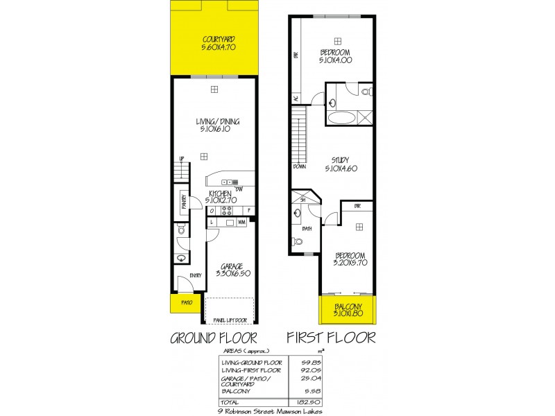 9 Robinson Street, Mawson Lakes SA 5095 Floorplan