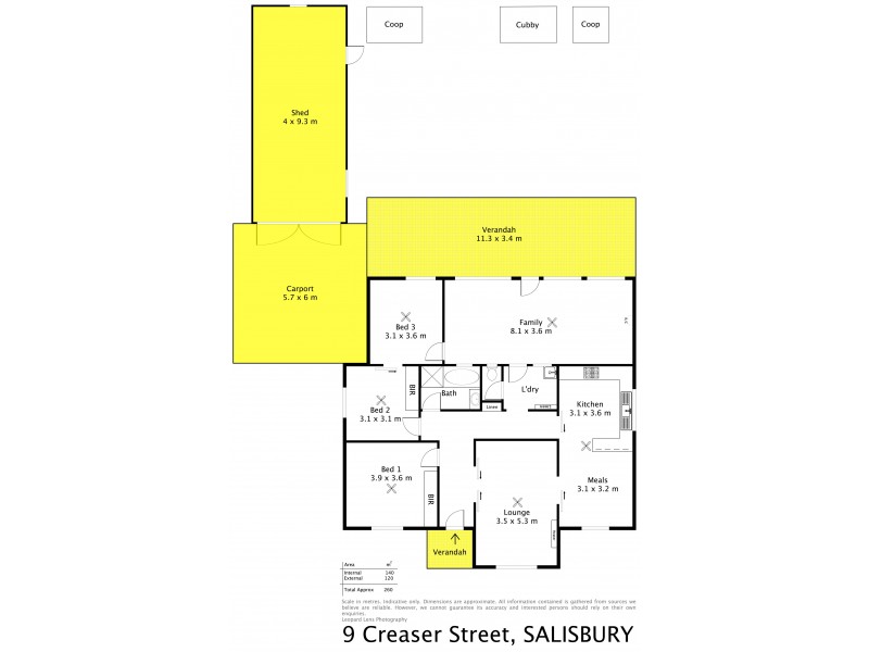 9 Creaser Street, Salisbury SA 5108 Floorplan