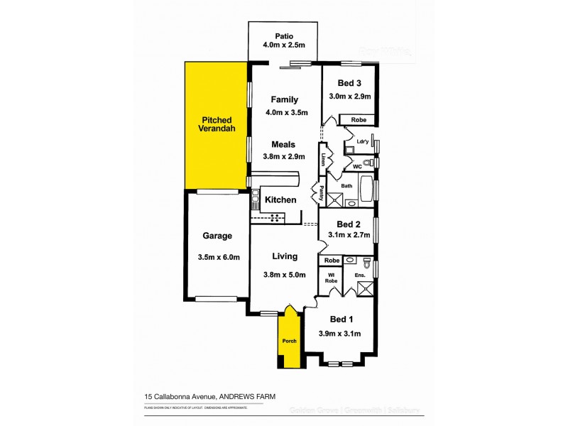 15 Callabonna Avenue, Andrews Farm SA 5114 Floorplan