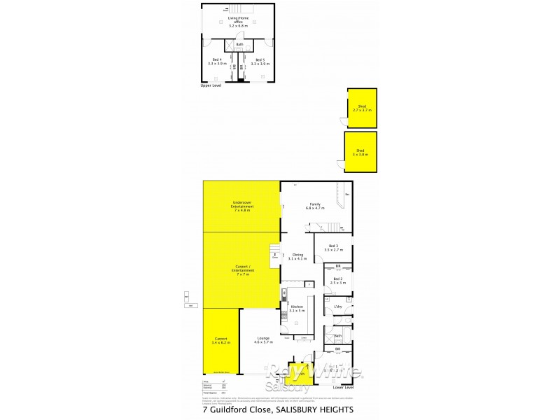 7 Guildford Close, Salisbury Heights SA 5109 Floorplan