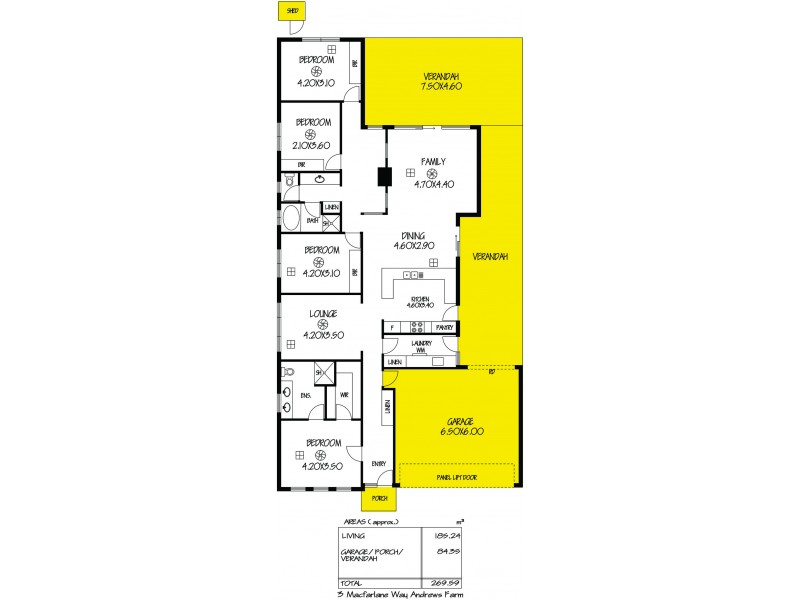3 Macfarlane Way, Andrews Farm SA 5114 Floorplan