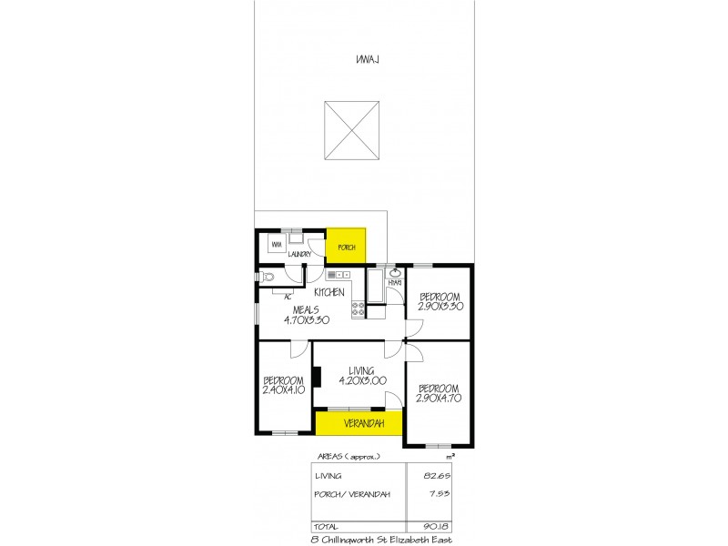 8 Chillingworth Road, Elizabeth East SA 5112 Floorplan