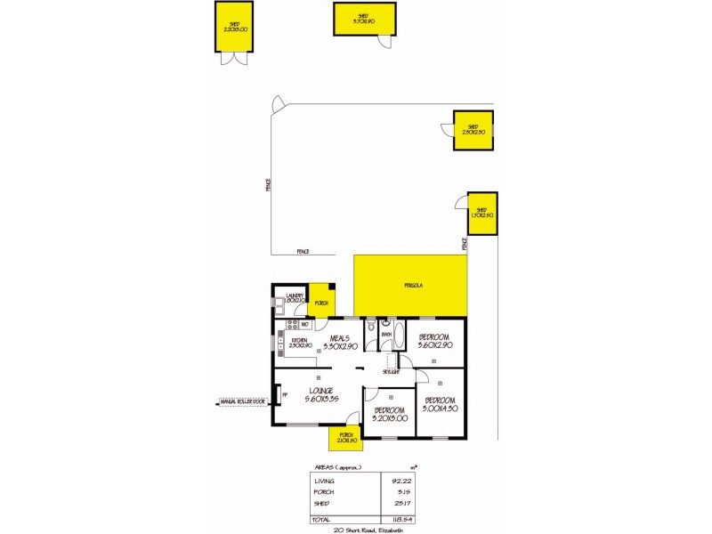 20 Short Road, Elizabeth SA 5112 Floorplan