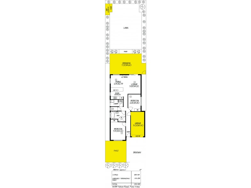 168B Nelson Road, Para Vista SA 5093 Floorplan