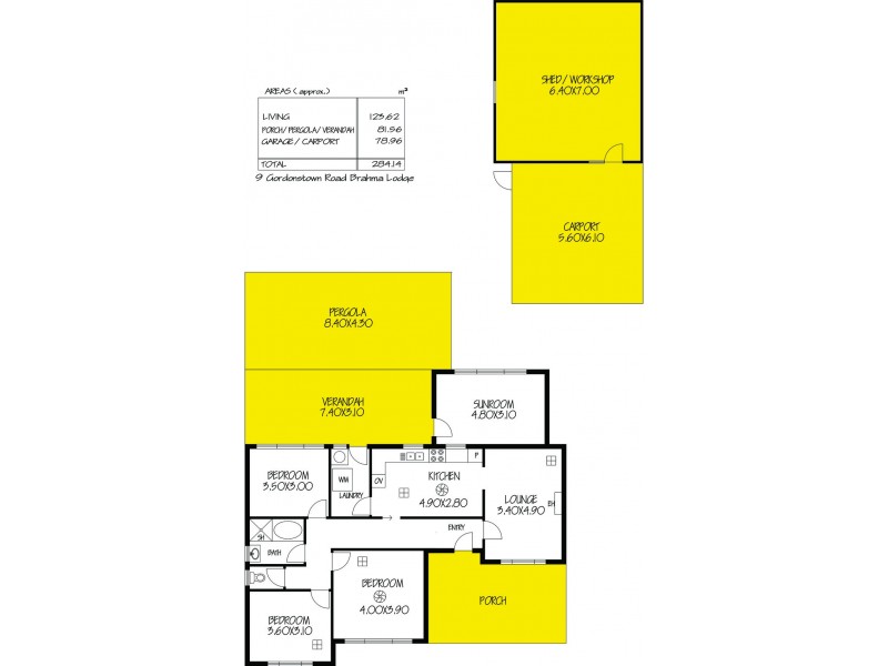 9 Gordonstown Road, Brahma Lodge SA 5109 Floorplan