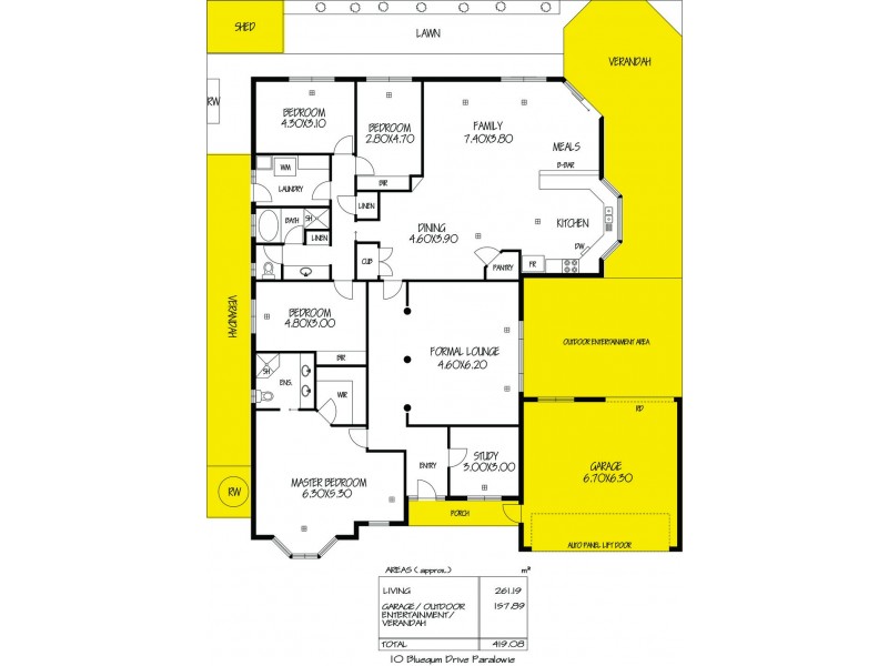10 Bluegum Drive, Paralowie SA 5108 Floorplan