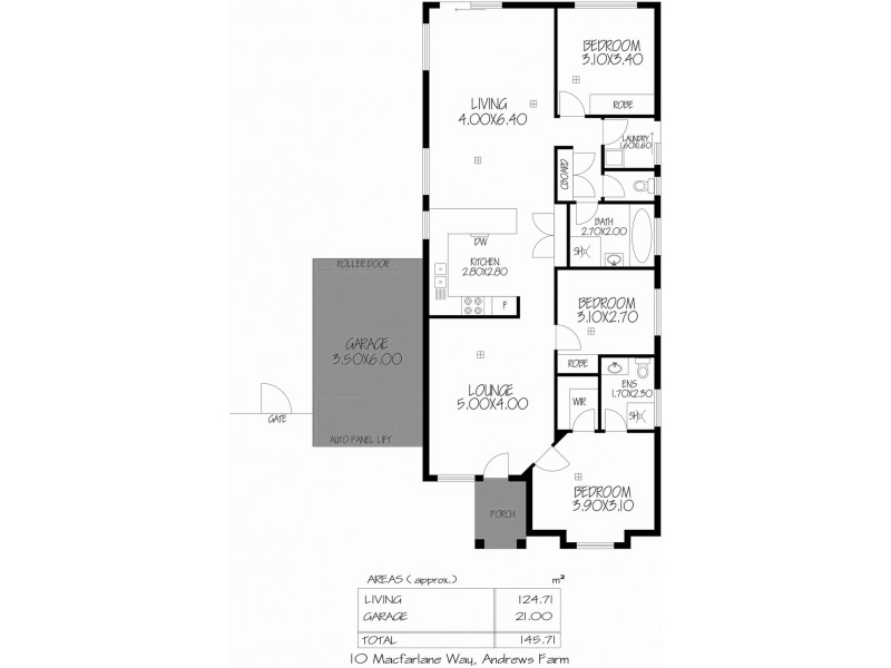 10 Macfarlane Way, Andrews Farm SA 5114 Floorplan