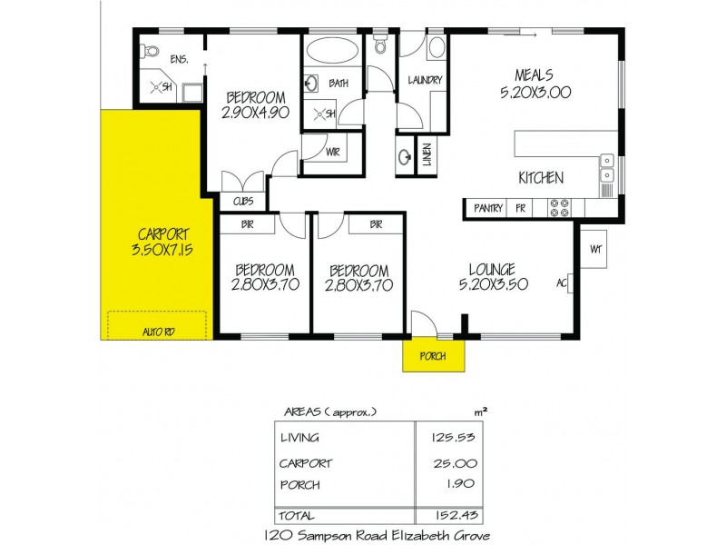 120 Sampson Road, Elizabeth Grove SA 5112 Floorplan