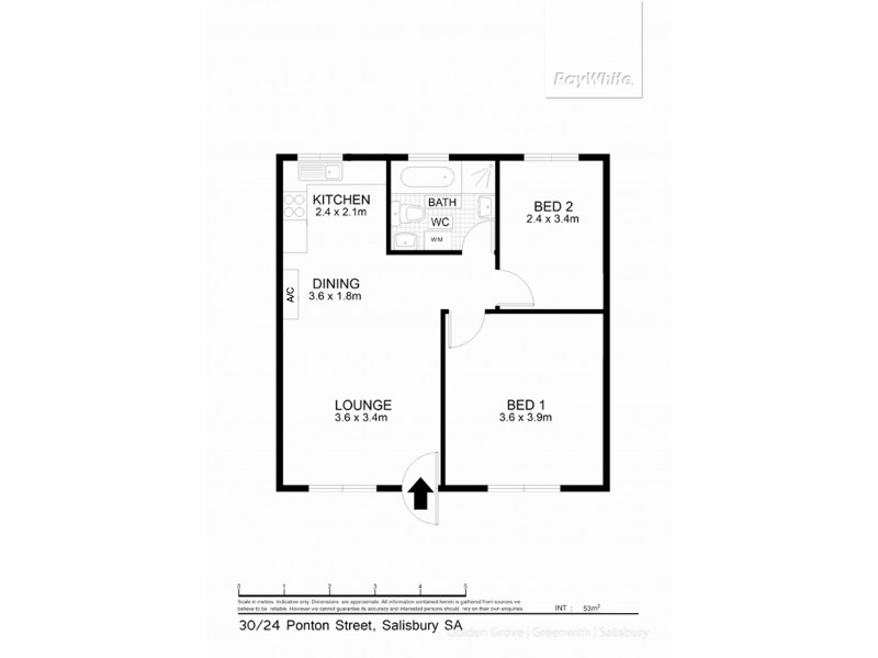 Unit 34/24 Ponton Street, Salisbury SA 5108 Floorplan