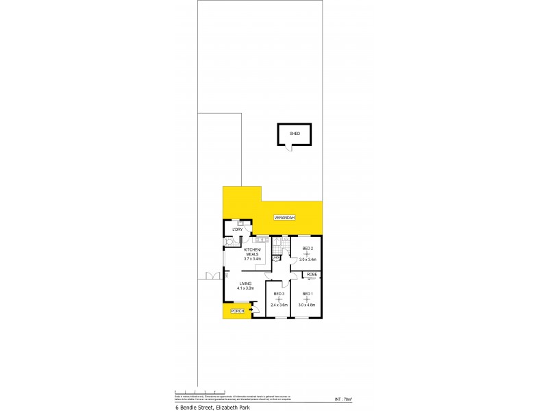 6 Bendle Street, Elizabeth Park SA 5113 Floorplan