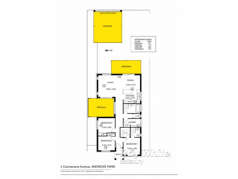 4 Coonawarra Avenue, Andrews Farm SA 5114 Floorplan