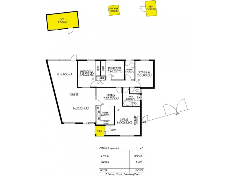 7 Surrey Court, Salisbury Park SA 5109 Floorplan