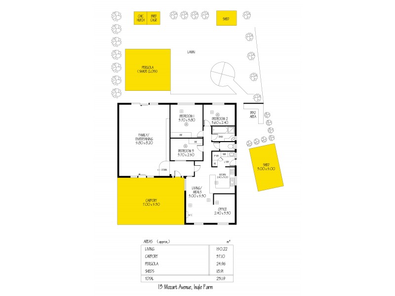 13 Mozart Avenue, Ingle Farm SA 5098 Floorplan