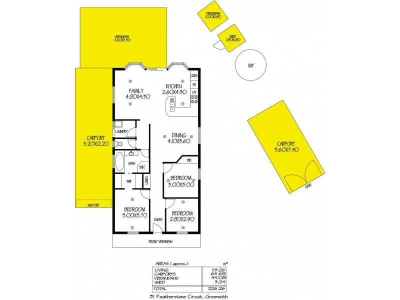 31 Featherstone Circuit, Greenwith SA 5125 Floorplan