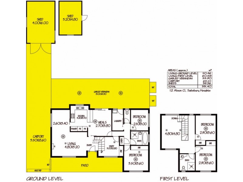 12 Alison Close, Salisbury Heights SA 5109 Floorplan