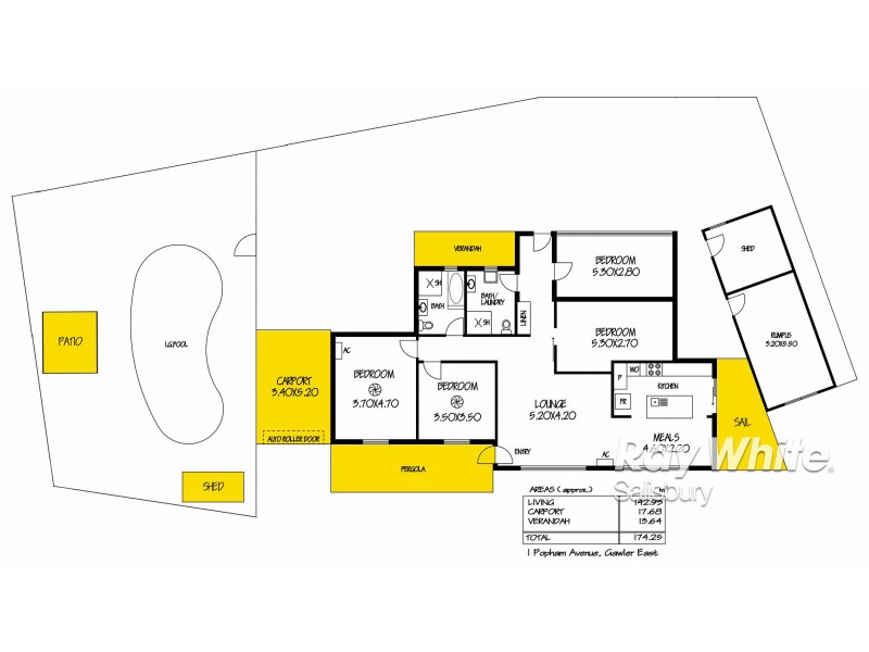1 Popham Avenue, Gawler East SA 5118 Floorplan