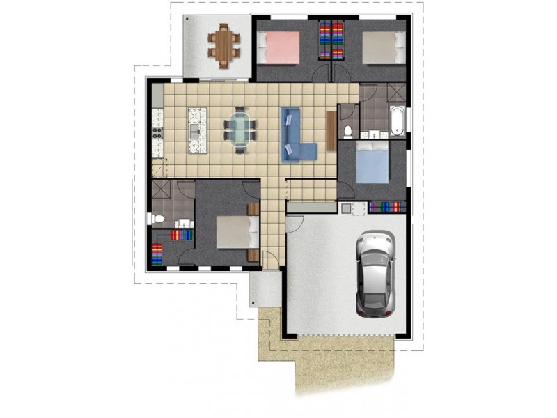 Lot 201 London Court, Gracemere QLD 4702 Floorplan