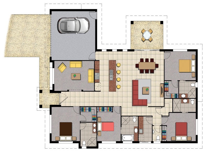 Lot 153 Belltrees Place, Gracemere QLD 4702 Floorplan