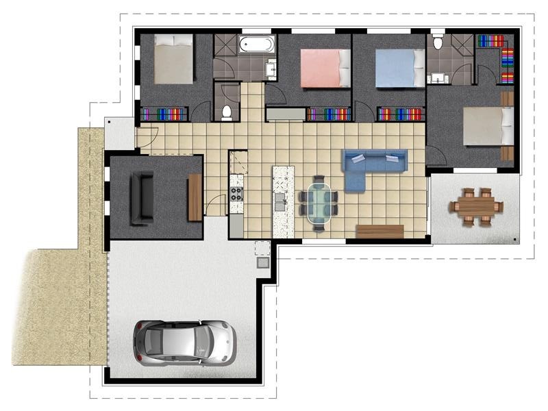 Lot 156 Belltrees Place, Gracemere QLD 4702 Floorplan