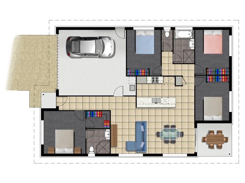Lot 159 Belltrees Place, Gracemere QLD 4702 Floorplan