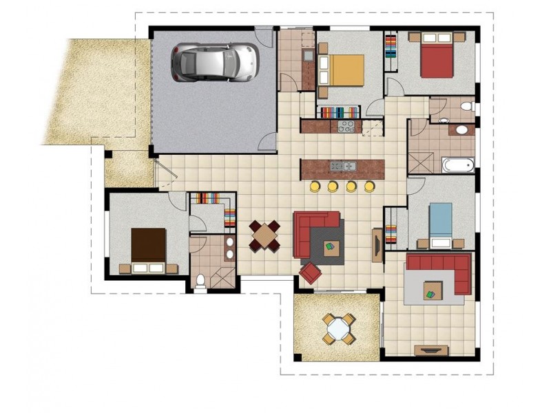 Lot 131 Rosebrook Place, Gracemere QLD 4702 Floorplan
